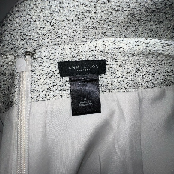 Ann Taylor Factory Black and White Mini Skirt Size 8 - Picture 7 of 12